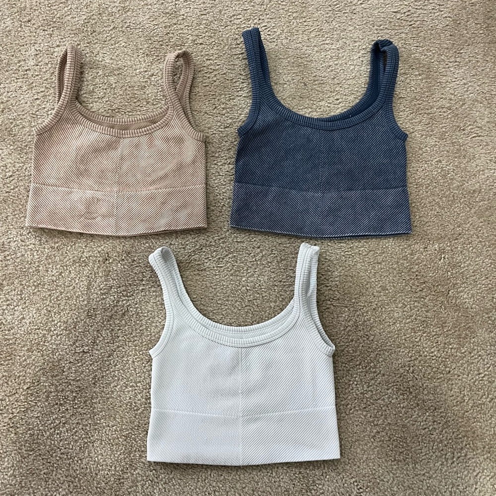 Gypsy and jade ribbed cami tanks